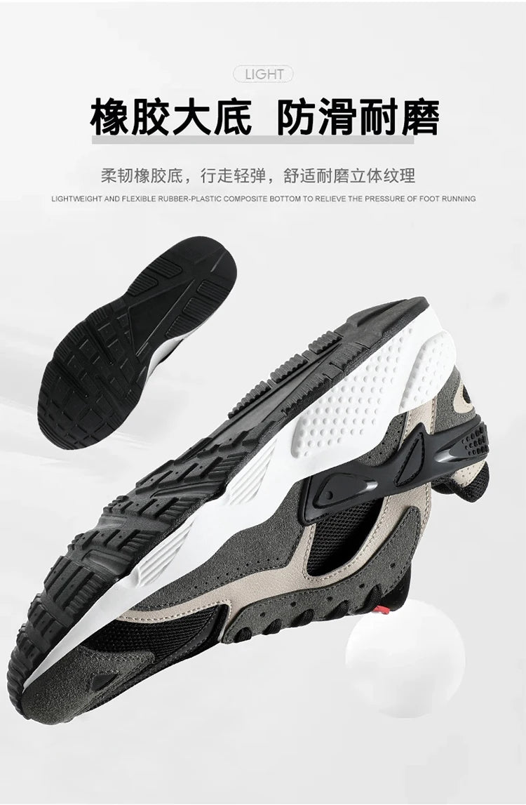 Male Sneakers Men’s Casual Shoes Running Sport Shoes Antislip Tennis Shoes for Men Mesh Breathable Outdoor Fashion Sports Shoes