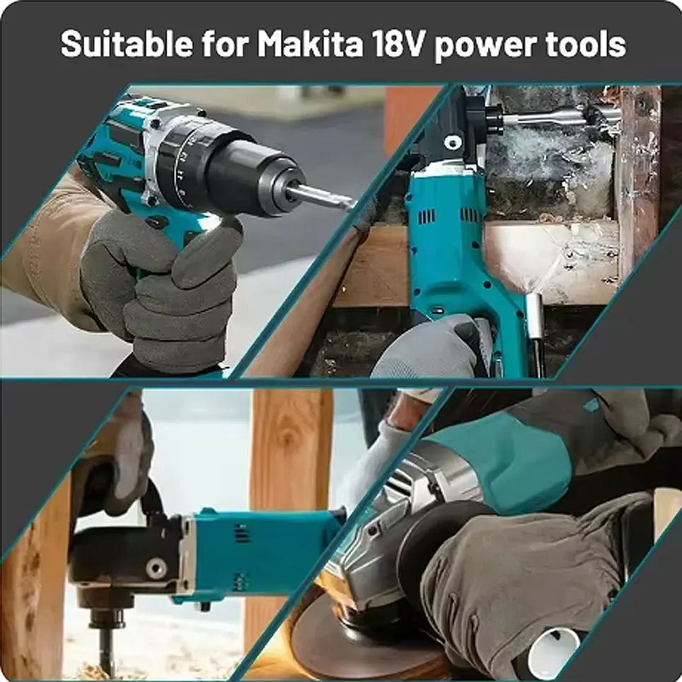 Genuine Makita 18V Battery With Charger,Makita 18 V Battery 6.0Ah 5.0ah,,Rechargeable Lithium Ion For BL1850 LXT400 Power Tool