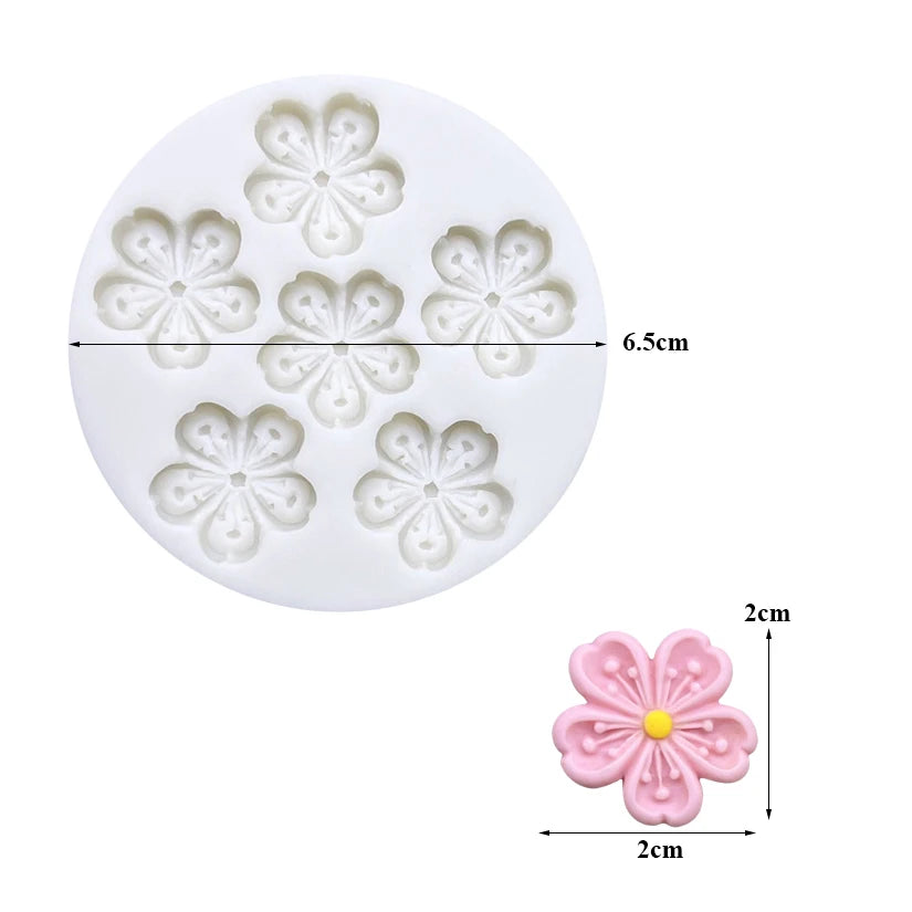 Flower Daisy Silicone Sugarcraft Mold Resin Tools Cupcake Baking Mould Fondant Cake Decorating Tools