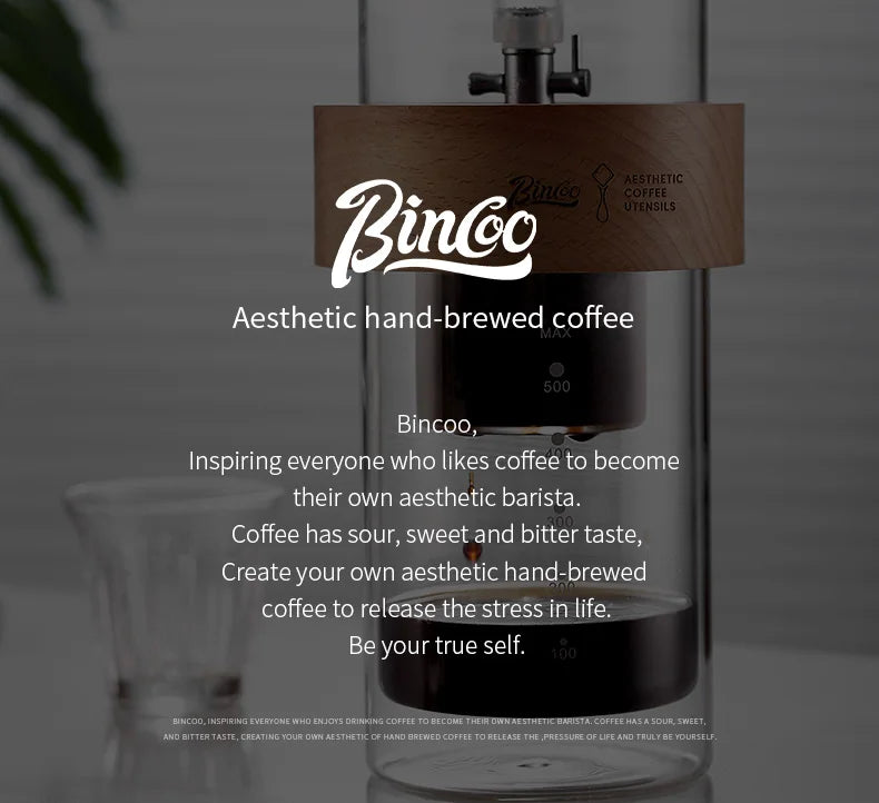 Glass Ice Drip Cold Brew Coffee Pot Portable Ice Cold Drinking Coffee Maker Home Kitchen Use Pour Over Kettle Removable Cleaning