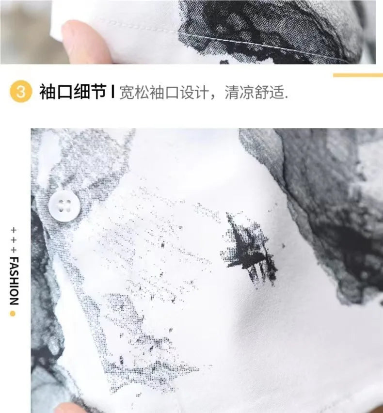 New 2024 Summer Kids Clothes Sets Baby Boys Short Sleeve Lapel Tie-dye Print Shirt Top with Shorts Children Casual Clothing