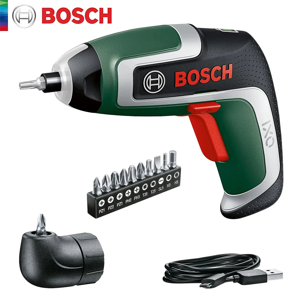 Bosch IXO Cordless Screwdriver 3.6V Usb Rechargeable Multi-Function Mini Electric Drill Screw Driver Portable Power Tool Ixo 7/6