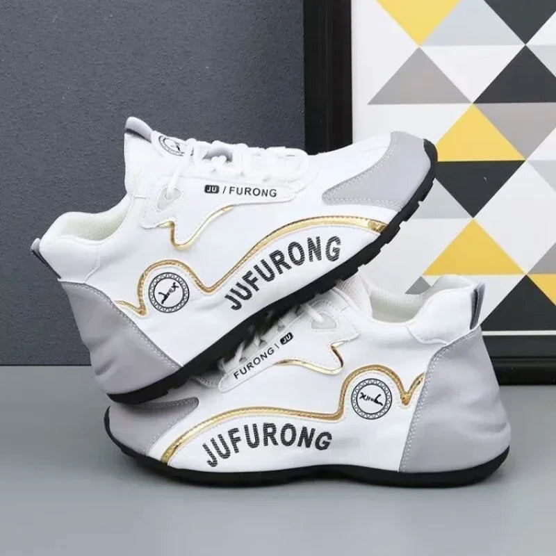 Man 2024 Luxury Sneakers Sports Shoe Women Casual Sneakers Chunky Sneakers Couples New Designer Soft-soled Leather Running Shoes