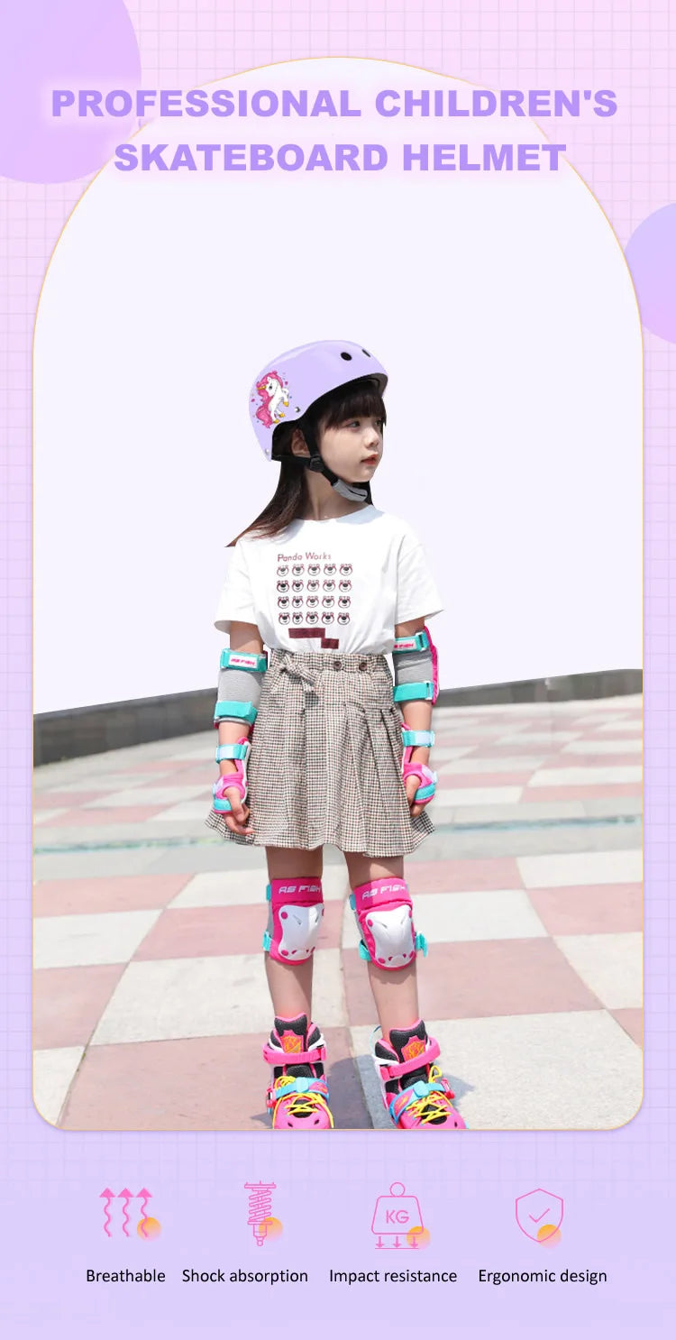 Children's Bicycle Helmet Skateboard Scooter Balance Bike Riding Protective Gear Lady's Motorcycle Helmet Adjustable