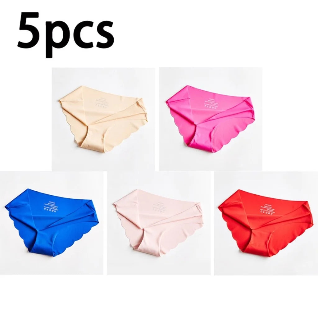 Damen Unterwäsche 2025 - ZXYOUPING Low Waist Seamless Ice Silk Antibacterial S-XXL