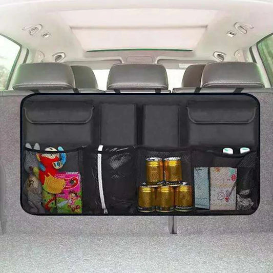 high Capacity Car Seat Back Storage Hanging Bag Car Waterproof Storage Storage Box Mesh Pocket Car Interior Supplies