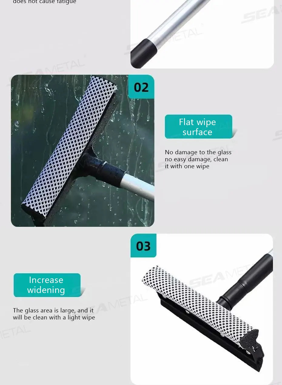 SEAMETAL T-Wischer Fensterreiniger Spiegel - 48×20×6 cm