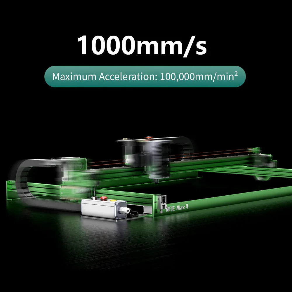 Lasergravur-Maschine 2025: NEJE Max 4 V2 Pro Laser Engraver 1000mm/s High Speed - 254DPI Precision Motorized Z-Axis Wood Acrylic Leather Collection