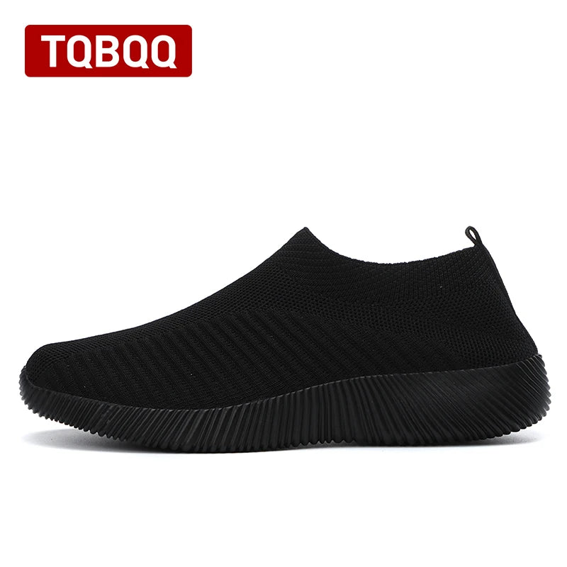 Women Shoes Knitting Sock Sneakers Women Flat Shoes Casual Breathable Sneakers Flats Walking Shoes for Women