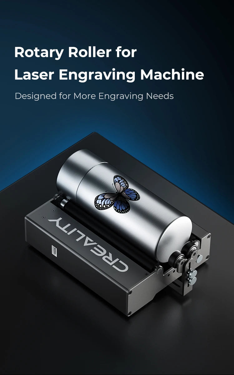 Creality Rotary Roller 2025 - Laser-Gravur Zubehör - CR-Laser Falcon 10W 22W Kompatibel Graviermaschine