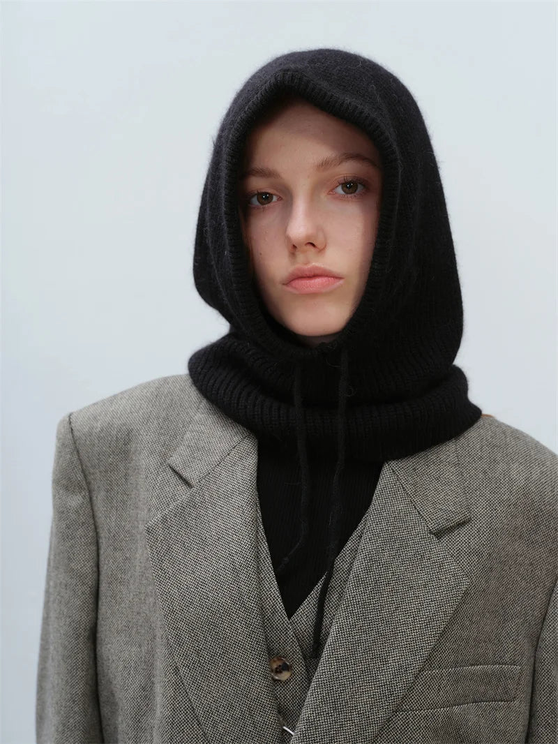 Furina Balaclava Kaninchenpelz Warm - Strick, Einheitsgröße