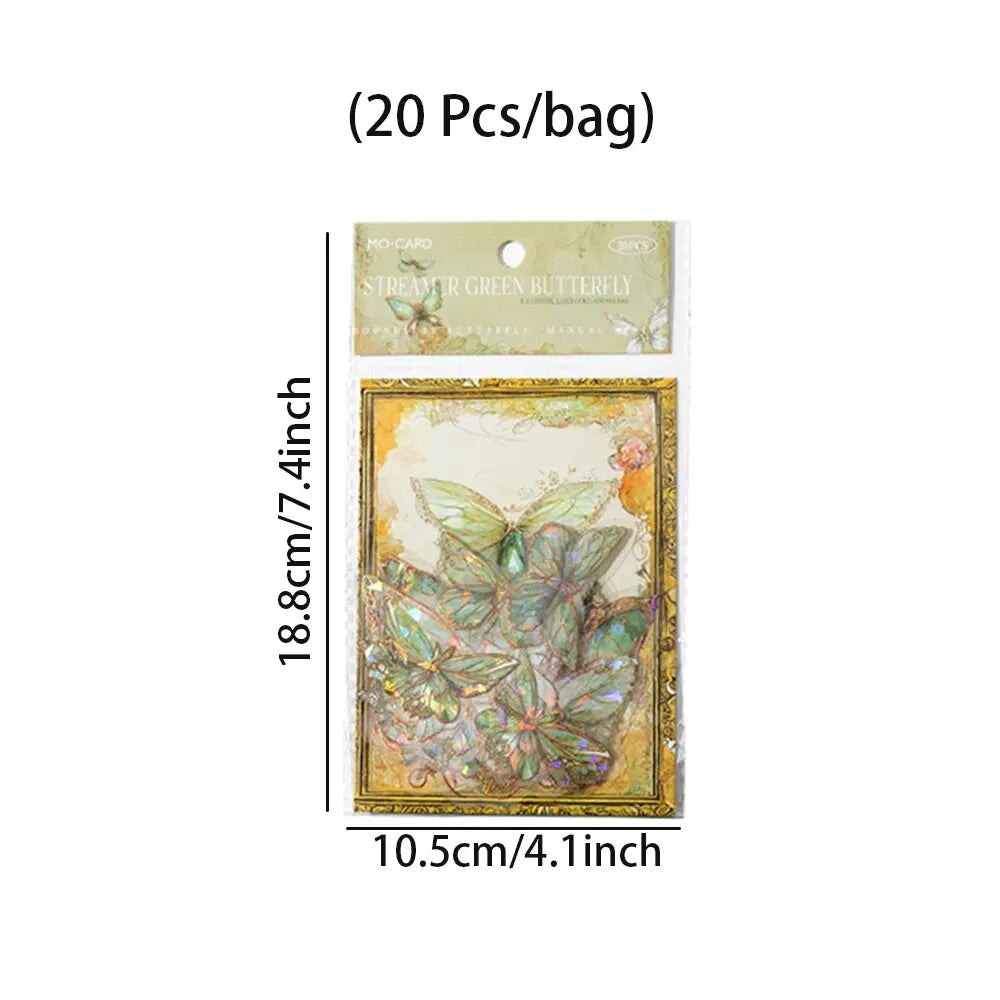 5Style Schmetterling PET 3D - 20 Teile stromlos 3cm