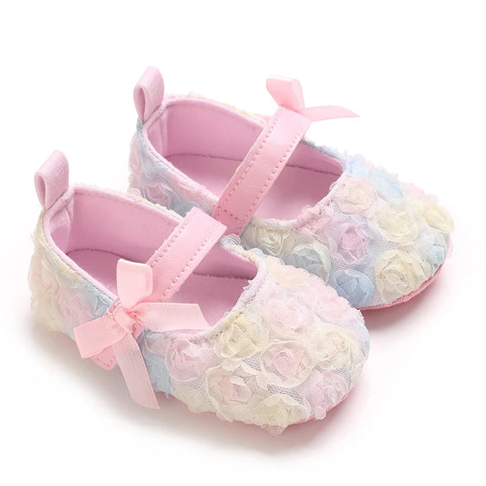 Baby Mädchen Schuhe 2025 - Süße Blume Rutschfeste Sohle Mary Jane Stil - Mode Sandalen Frühling Sommer 0-12M
