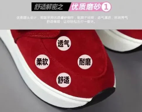 NEW Platform Wedge Sneakers Ladies Shoes Sneaker Casual Shoes Trainers Women Female Shoes Black Red Sneaker Women Tenis Feminino