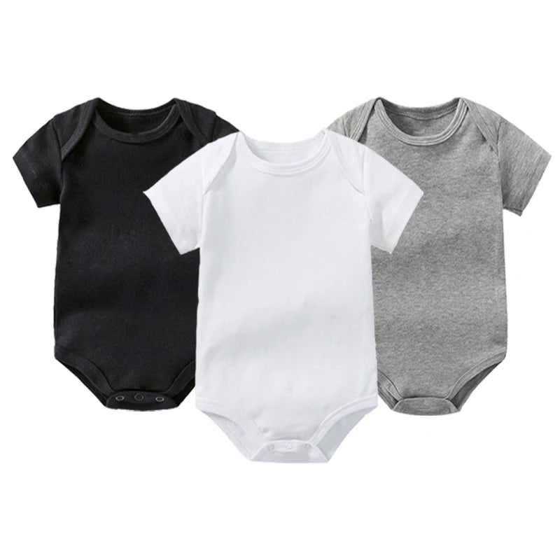 Guangdong Babybody Baumwolle Kurzarm Unisex - 3 Stk 0-24M