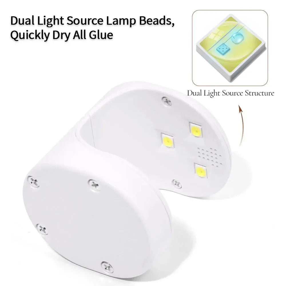 Lampă de unghii 2025: Mini cablu USB LED UV 16W - Colecție de instrumente pentru manichiură