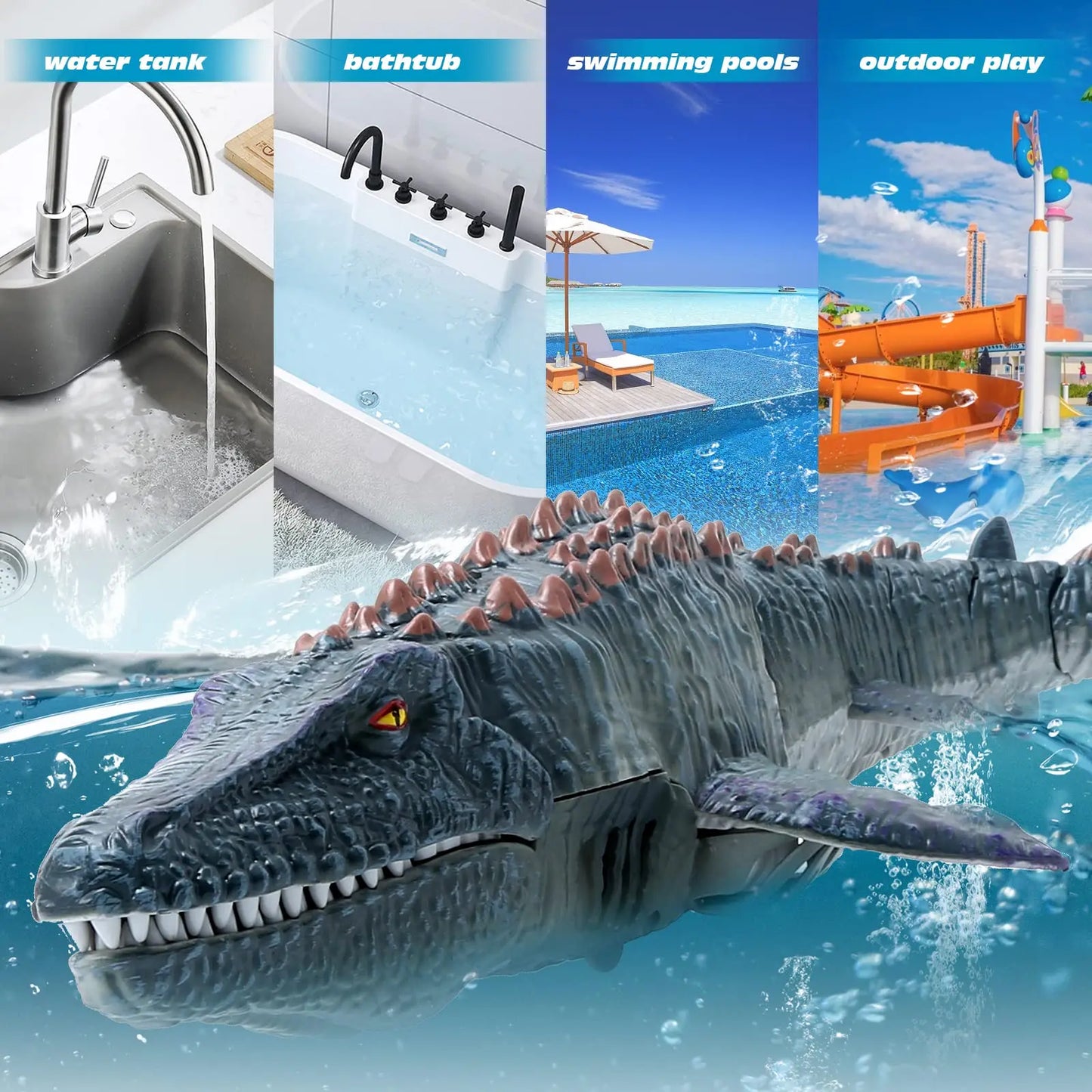 Mosasaurus RC Tauchspielzeug - 2.4G Fernbedienung 30cm