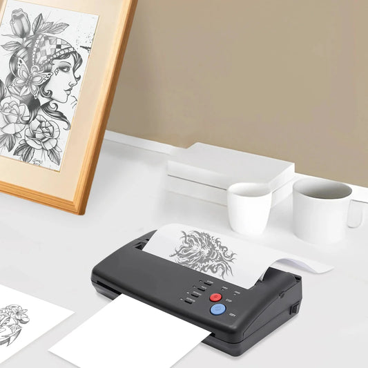 Bymaocar TattooSchablonDrucker Tattoo-Transfer - 220 V A4 21 cm by Golden Bridge Store