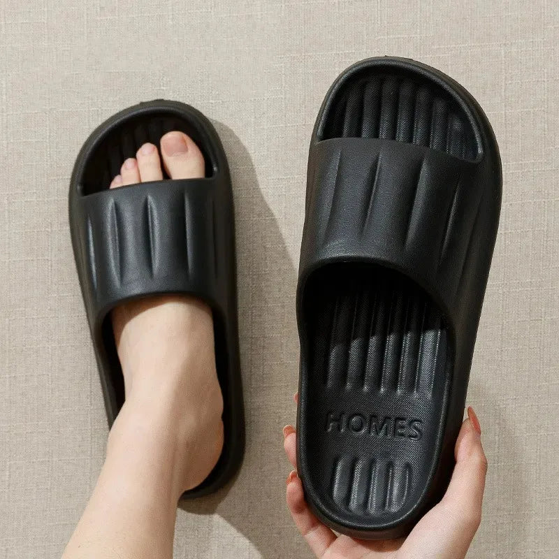 Heim Hausschuhe Frauen Männer Sommer Sandalen Weich EVA Slides Strand Flip Flops Paare Badezimmer Rutschfest Schuhe