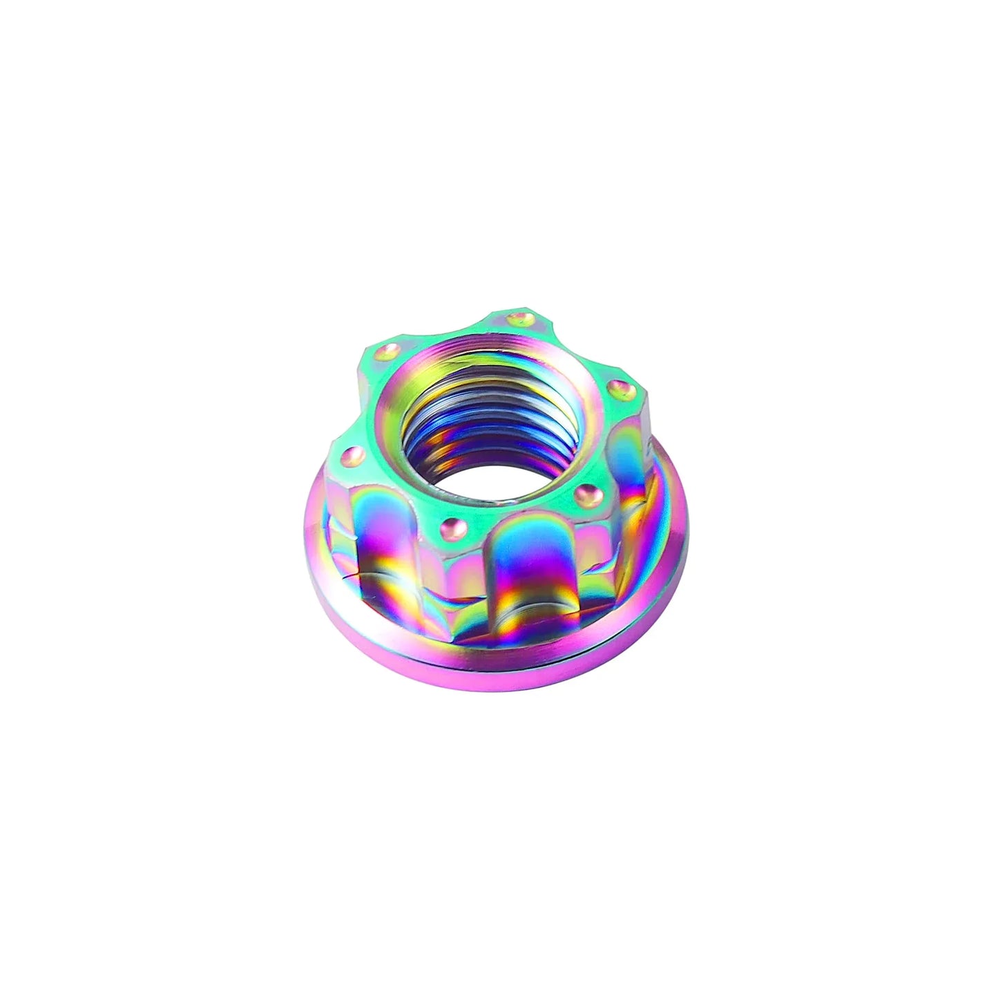 XMSJ Hex Sechseck Flansch Titan Muttern M6 M8 M10 M12 Hinterachse Sperrmutter für Fahrrad Motorrad Titan Befestigung - Golden Bridge Store