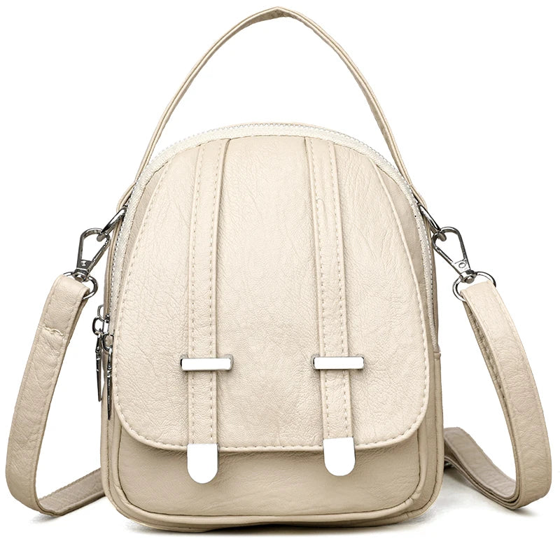 Fashion Multilayer Crossbody Bags For Women 2024 Luxury Designer Brand Leather Shoulder Messenger Bag Ladies Purses and Handbags