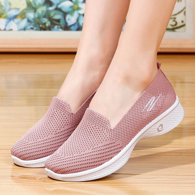 Women Fashion Shoes Flats Laides Breathable Loafers Casual Sports Walking Yoga Zapatos De Mujer 2024 Zapatillas Mujer Sneakers