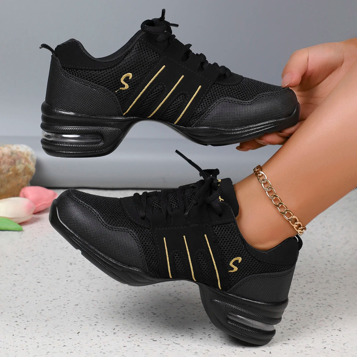 Sneakers Women Sports Shoes Soft Out Sole Breathable Dance Shoes Woman Practice Shoe Modern Dance Jazz Shoes for Women