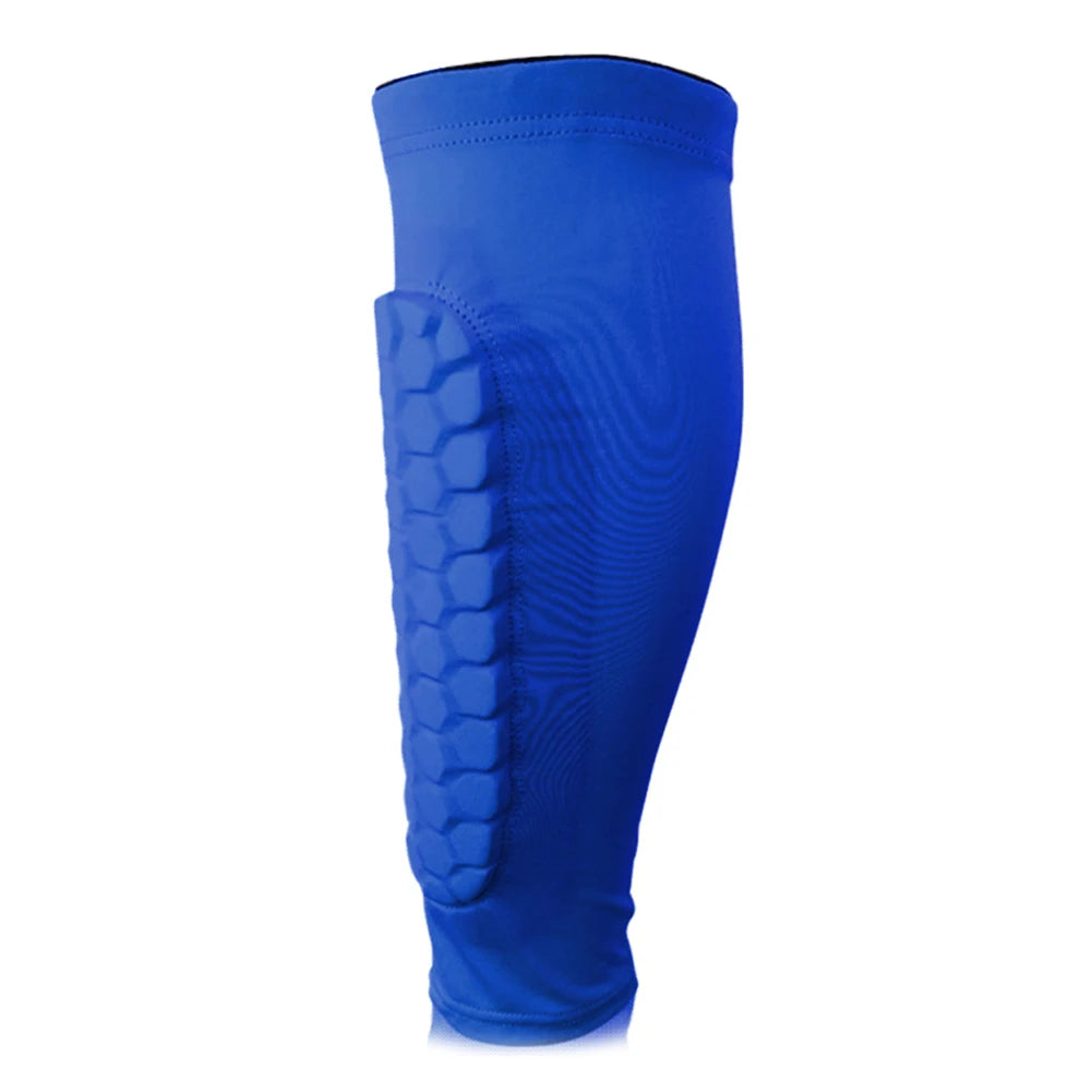 Schienbeinschoner 2025: HUAN-Qzta 1pcs Soccer Football Shin Guard Pads - Honeycomb Running Leg Calf Protective Gear Shield Sleeves Outdoor Sports Support Guard Collection