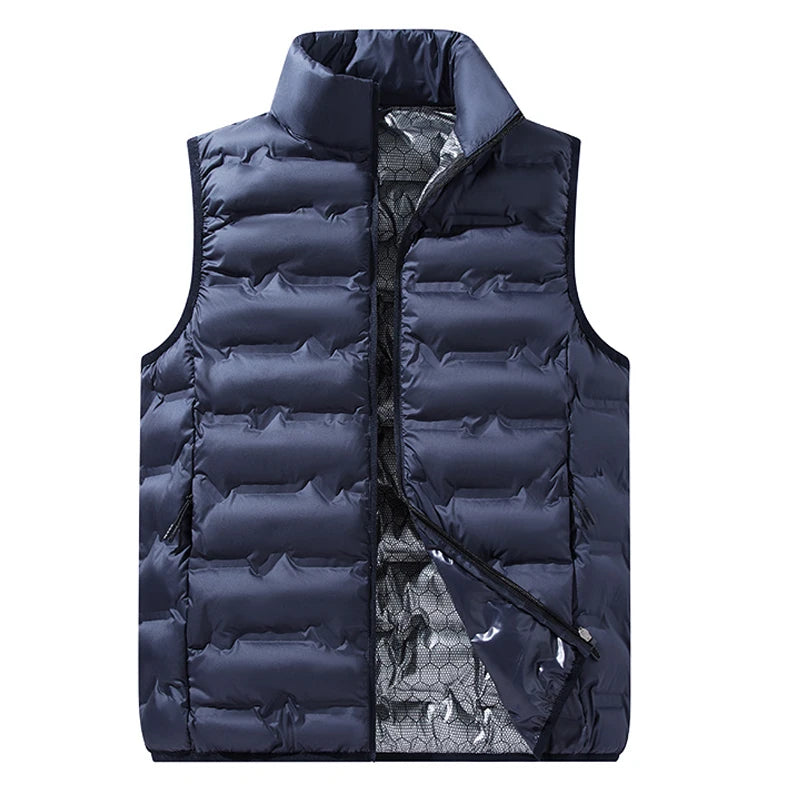 LzllttCN Winter Warme Weste - Ohne Kapuze Wasserabweisend Reißverschluss Taschen Größen Regular