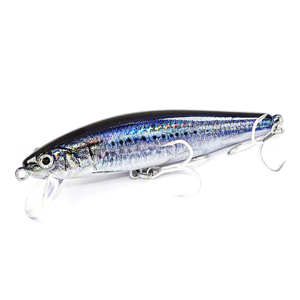 B&U 80mm Sinkender Minnow Hard Lure Jerkbait Salzwasser Langer Wurfabstand Fischköder Meer Künstliche Beute Wobblers Meer Bass