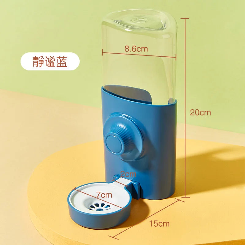 Wasser Spender Haustier 2025 - Automatischer Haustier Futterspender Hängend - Schüssel Wasser Flasche Futter Container Welpe Katzen Kaninchen