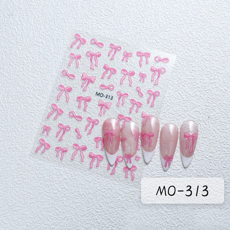Super Sparkling 3D Butterfly Nail Stickers Auroras Shell Butterfly Elegant Nail Charms Self Adhesive Sliders For Manicure Decals