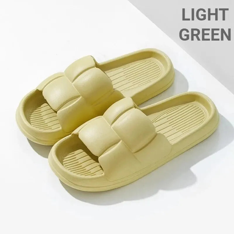 Sommer Weich Schuhe Cloud Hausschuhe Innen Stumm Badezimmer Anti-Rutsch Slide Eva Strand Flip Flops Männer Damen Freizeit Sandalen