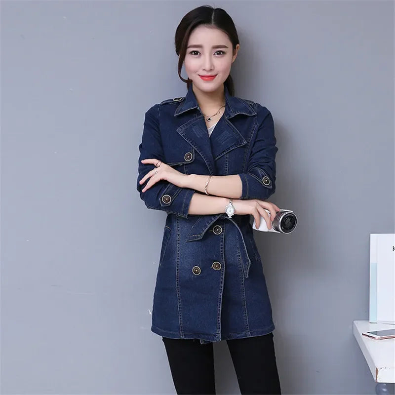 Guangdong Jeansjacke Vintage Windbreaker-Doppelreihig 26in