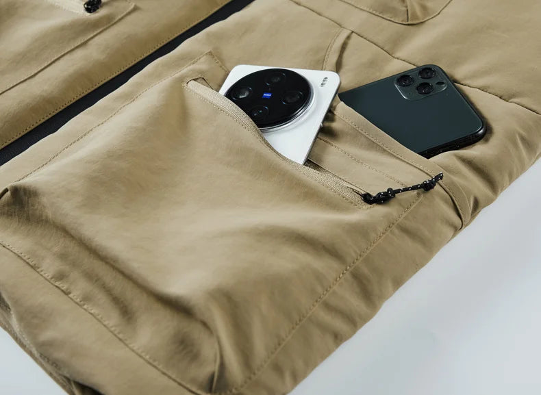 Mode 6XL Warme Fleece-Weste - Ärmellos, Polyester, Winter