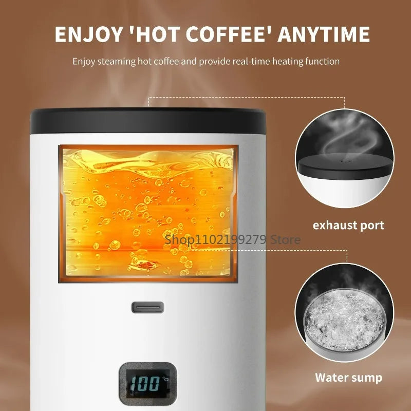 Kaffeemaschine 2025: INSIS FEMME Portable Electric Coffee Maker 3-in-1 - Capsule Coffee Grinder Travel Cordless Heating Car Home Camping Collection