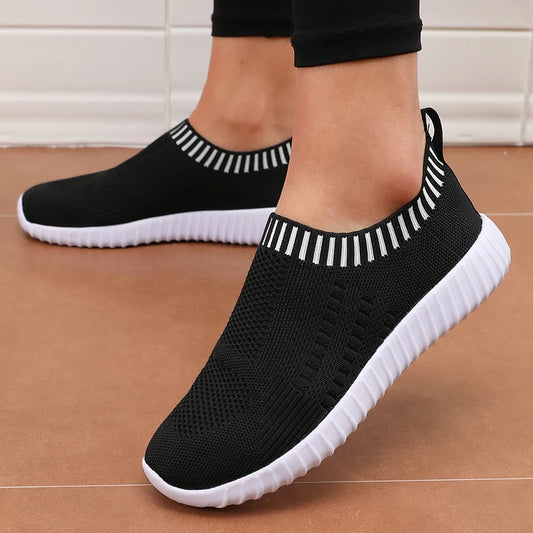 Frauen Sneakers Flach Boden Outdoor Casual Sport Einzel Schuhe Komfortabel Sommer Mesh Leicht Vulkanisiert Walking Schuhe