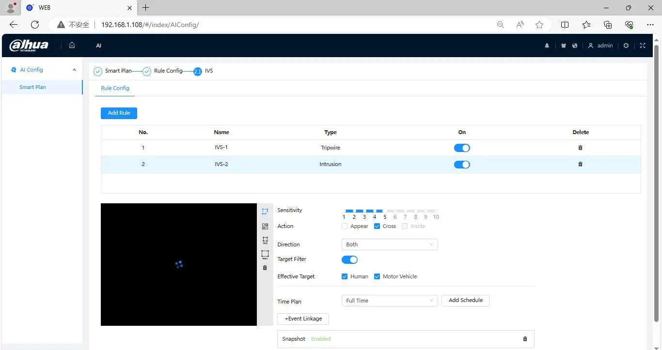 Dahua IPC-HFW3849T1-AS-PV-S5 8MP POE IP67 Built-in Mic & Spk IR30M & Full Color 30M Active Deterrence SMD 4.0 WizSense IP Camera
