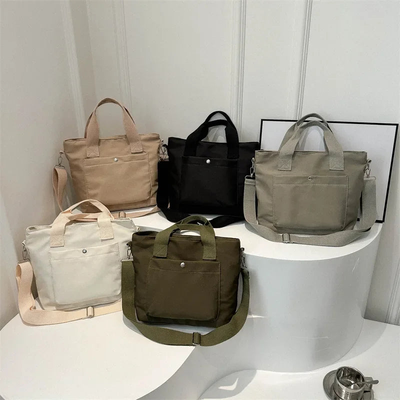 Small Casual Tote Bags Women Shoulder Messenger Bags Korean Canvas Fashion Female Crossbody Bag for Girl 2024 Cloth Handbags