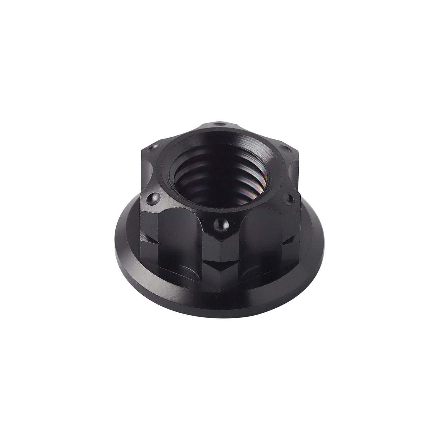 XMSJ Hex Sechseck Flansch Titan Muttern M6 M8 M10 M12 Hinterachse Sperrmutter für Fahrrad Motorrad Titan Befestigung