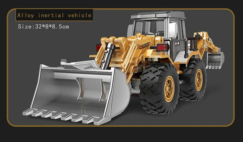 Baufahrzeug-Set 2025: Alloy Traktor & Bagger - Farm Engineering Collection