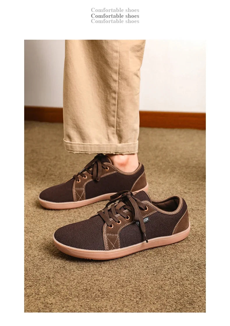 Sneakers For Men New Wide Barefoot Sneaker 2025 Fashion Flats Soft Zero Drop Sole Wider Toe LightWeight Fashion Shoes Plus Size