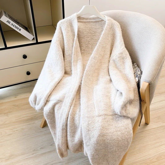 MEXZTCN Eleganter Cardigan - Länge 26+ Zoll Gewicht Heavy