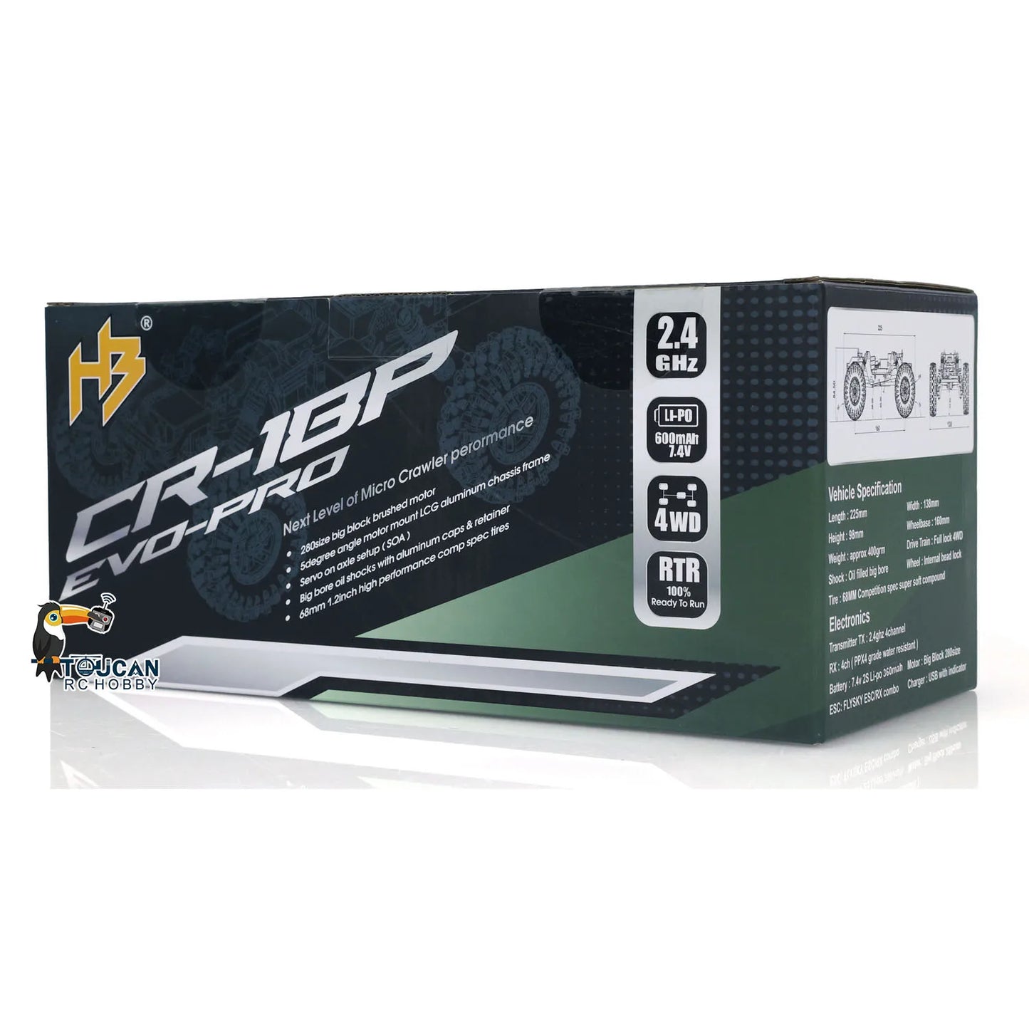 RC Rock Crawler 2025 - Mașină electrică de cățărat off-road 4x4 la scară 1/18 RTR