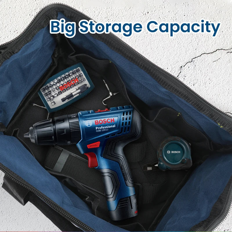 Bosch Werkzeugtasche 3 Größen Mini/S/M - Werkzeug Aufbewahrung Organizer Tasche - Arbeitstasche Holzarbeiter Elektriker Canvas Wasserdicht Angeln