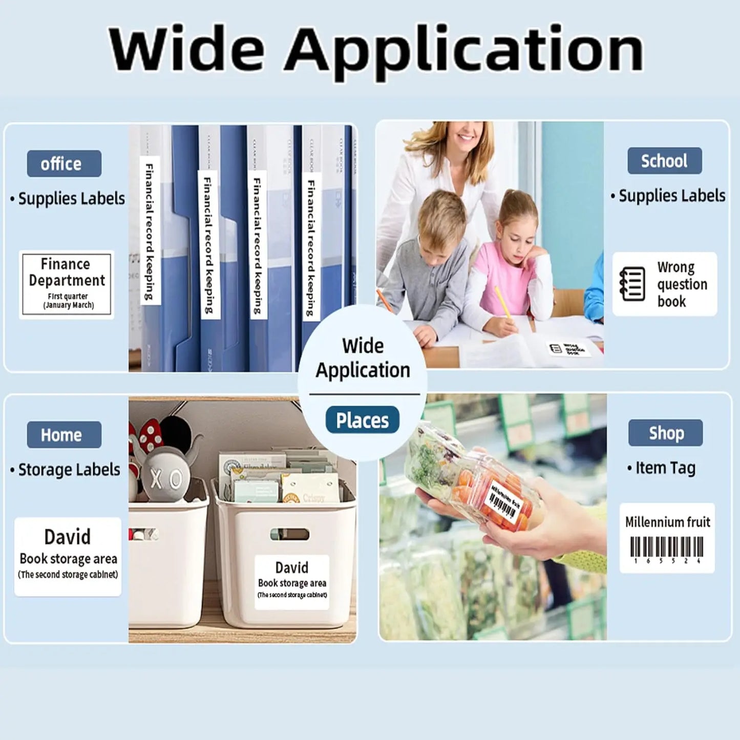 MARKLife P50 Bluetooth Etikettendrucker - Thermischer Mini Drucker für Barcode & Preisschilder