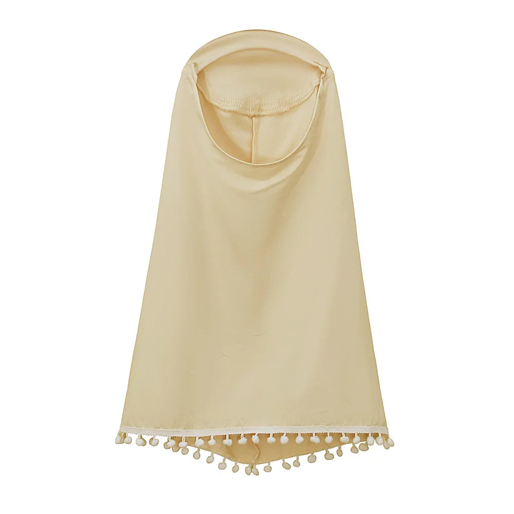 Henan EHF046 Mädchen Hijab Set Überkopf Schal - 2 Stk 110
