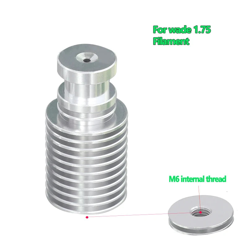 V6 Kühl Rohr Alle Metall J-Kopf Hotend Block Kopf Extruder für 1.75mm 3.0mm Lang oder Kurz Distanz 3D Drucker Teil Großhandel