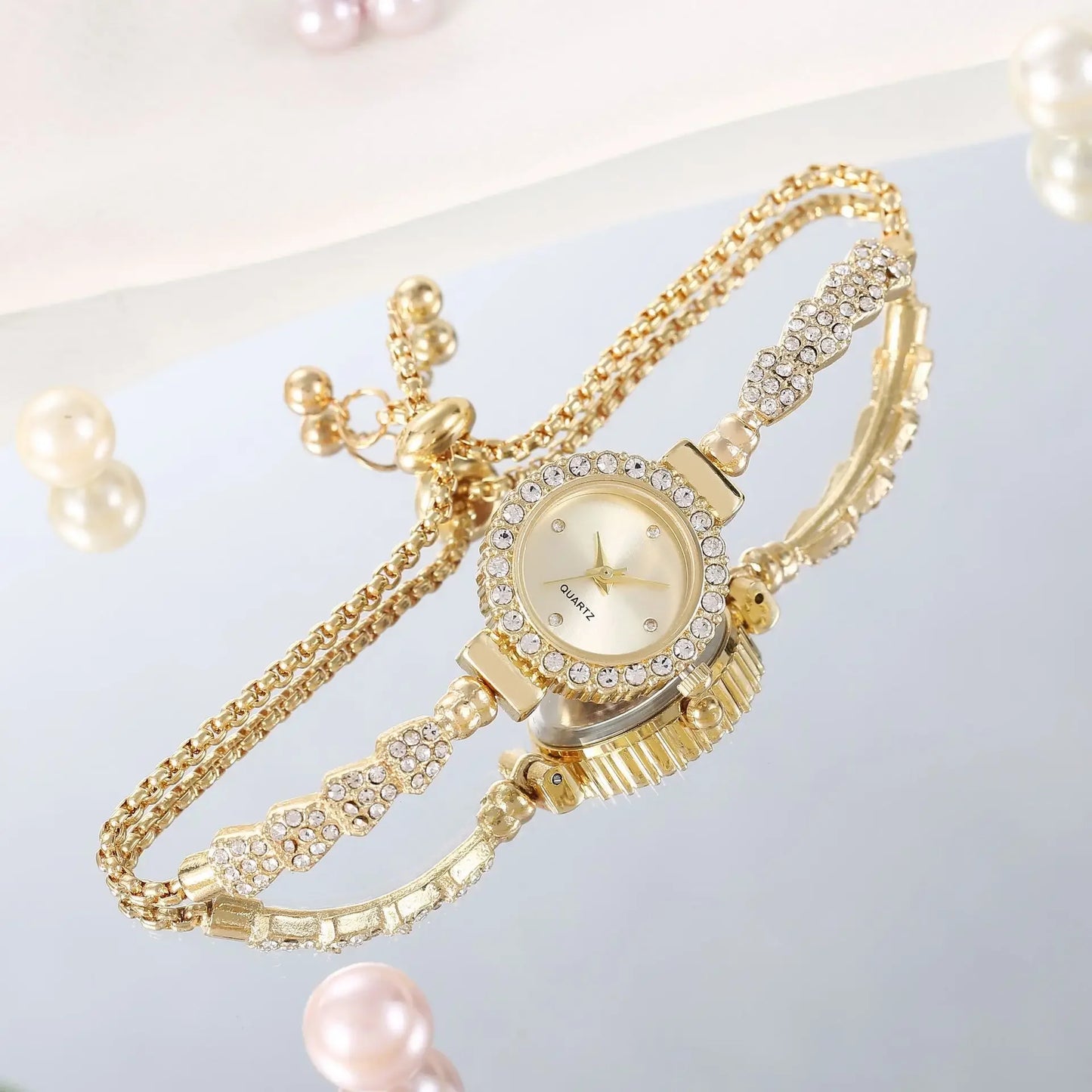 Fashion Strass Armbanduhr 2025 - Luxus Uhr Frauen Armband Vintage - Casual Damen Uhren Armband Relojes Para Mujer