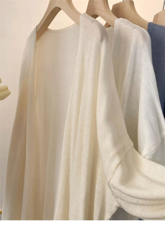 Cardigan LovelyRoyalCN Tricotat de Vară - Mărime M, Material Bumbac, Culoare Caisă